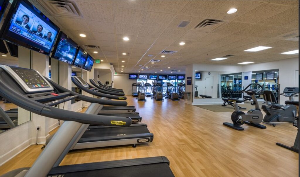 The fitness center