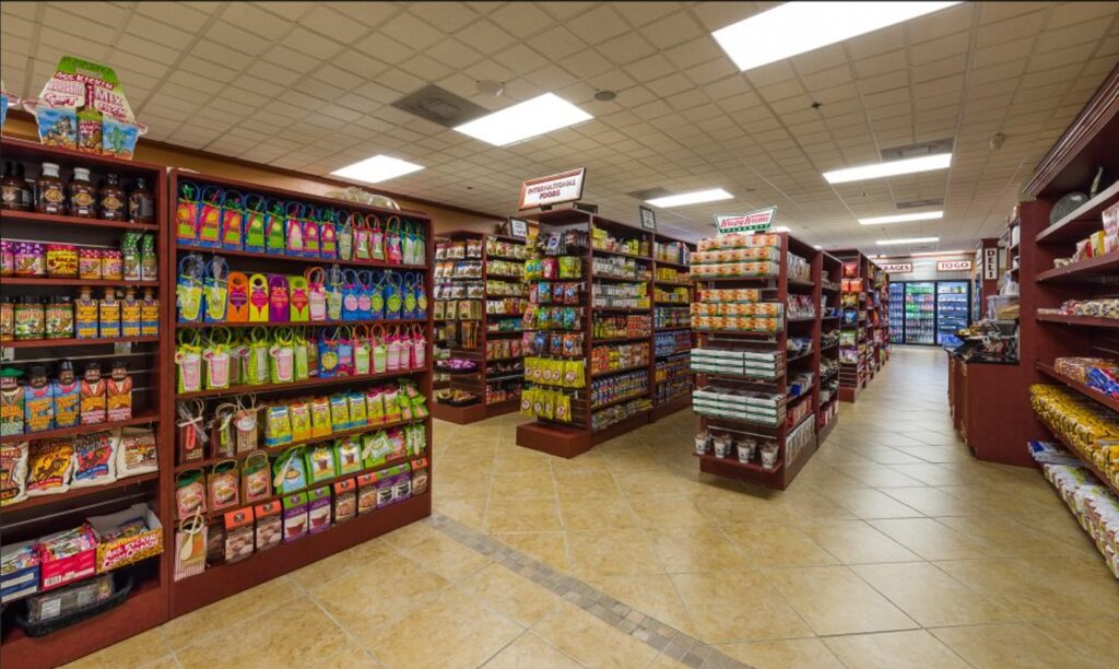 Inside the grocery store