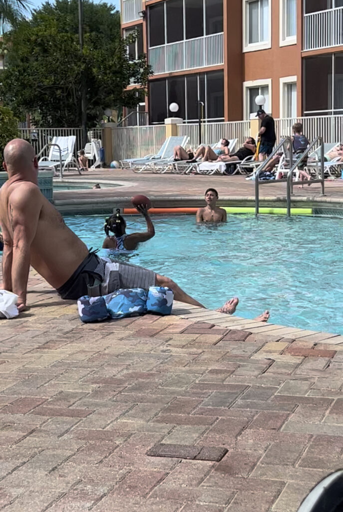 One of several pools