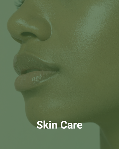 Woman's face with glowing skin